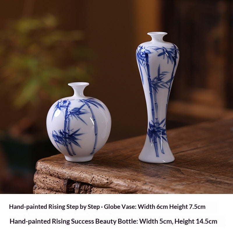 Small Ceramic Vase Set for Home Decor - Ball and Beauty Style Options