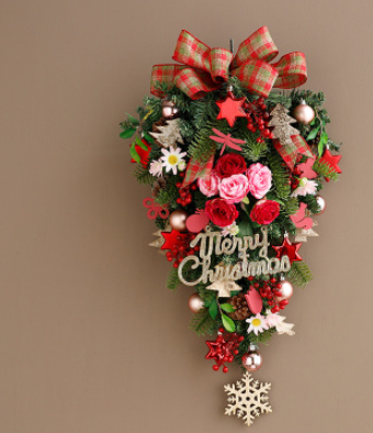 Christmas Wreath Door Wall Hanging Decoration for Festive Home Decor