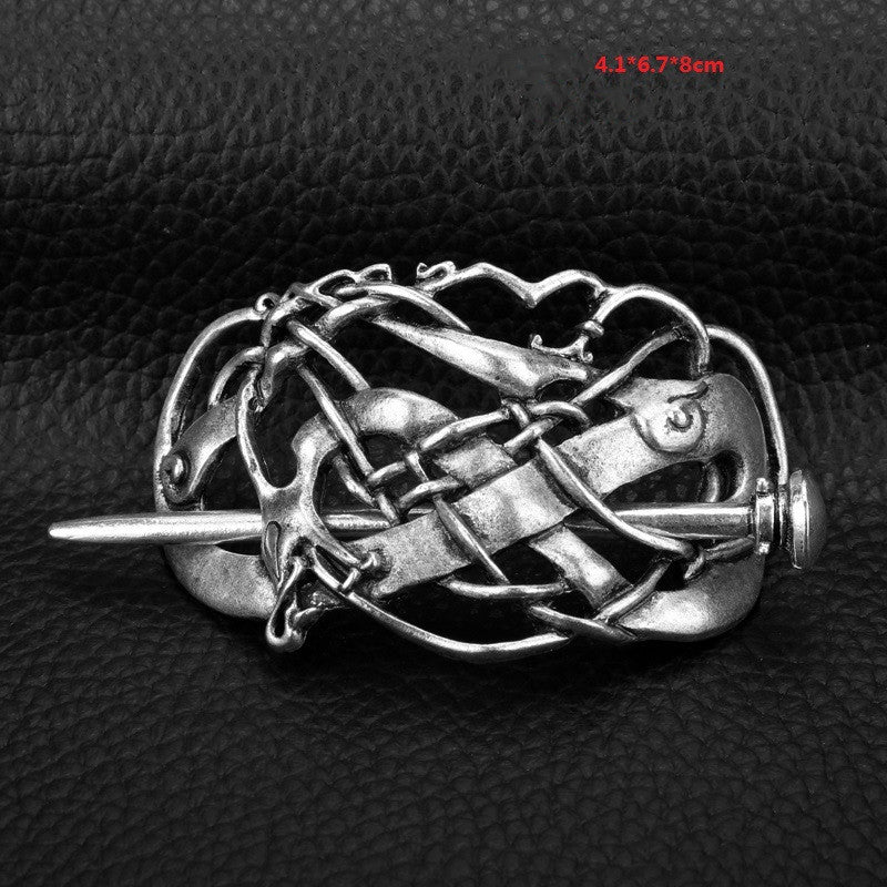 Vintage Metal Hairpin Headdress for Women