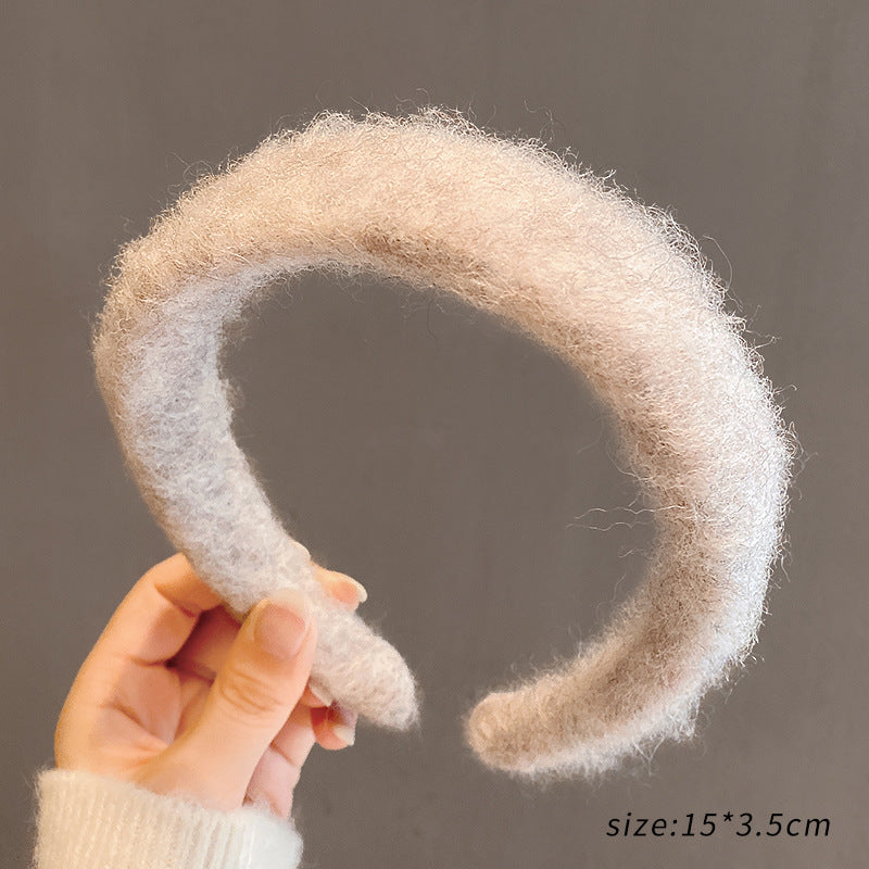 Retro Plush Hair Band for Women