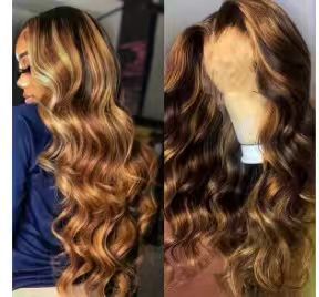 Long Curly Wig with Lace Front Cap for Women - Heat-Resistant Synthetic Hair