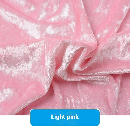 Multicolor Stretch Diamond Velvet Fabric for Craft & Upholstery - 1m, 150D