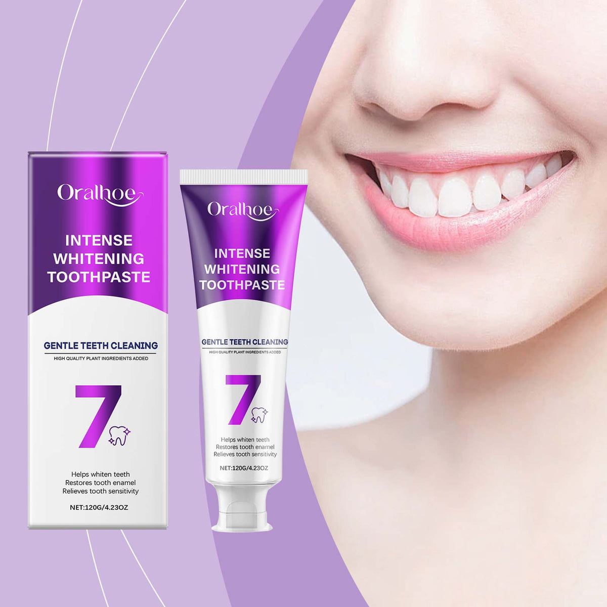 Whitening Toothpaste with Stain Removal - 120g