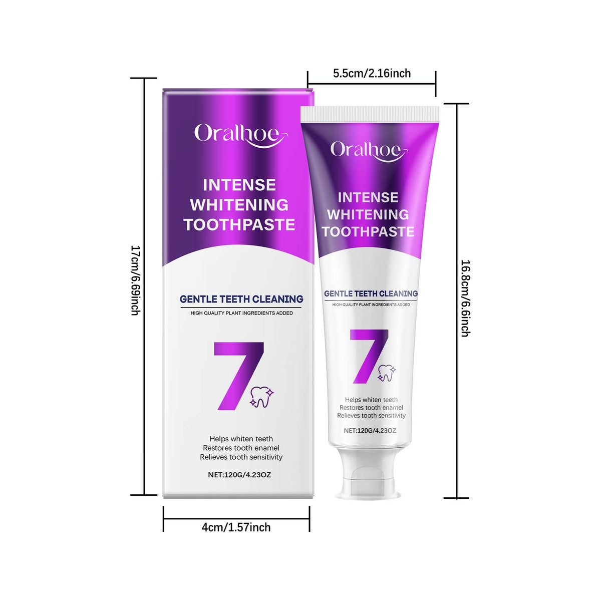Whitening Toothpaste Stain Remover 120g