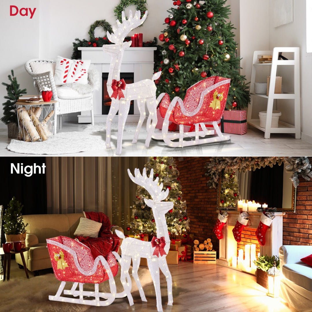 Christmas Outdoor Deer Decoration with LED Lights