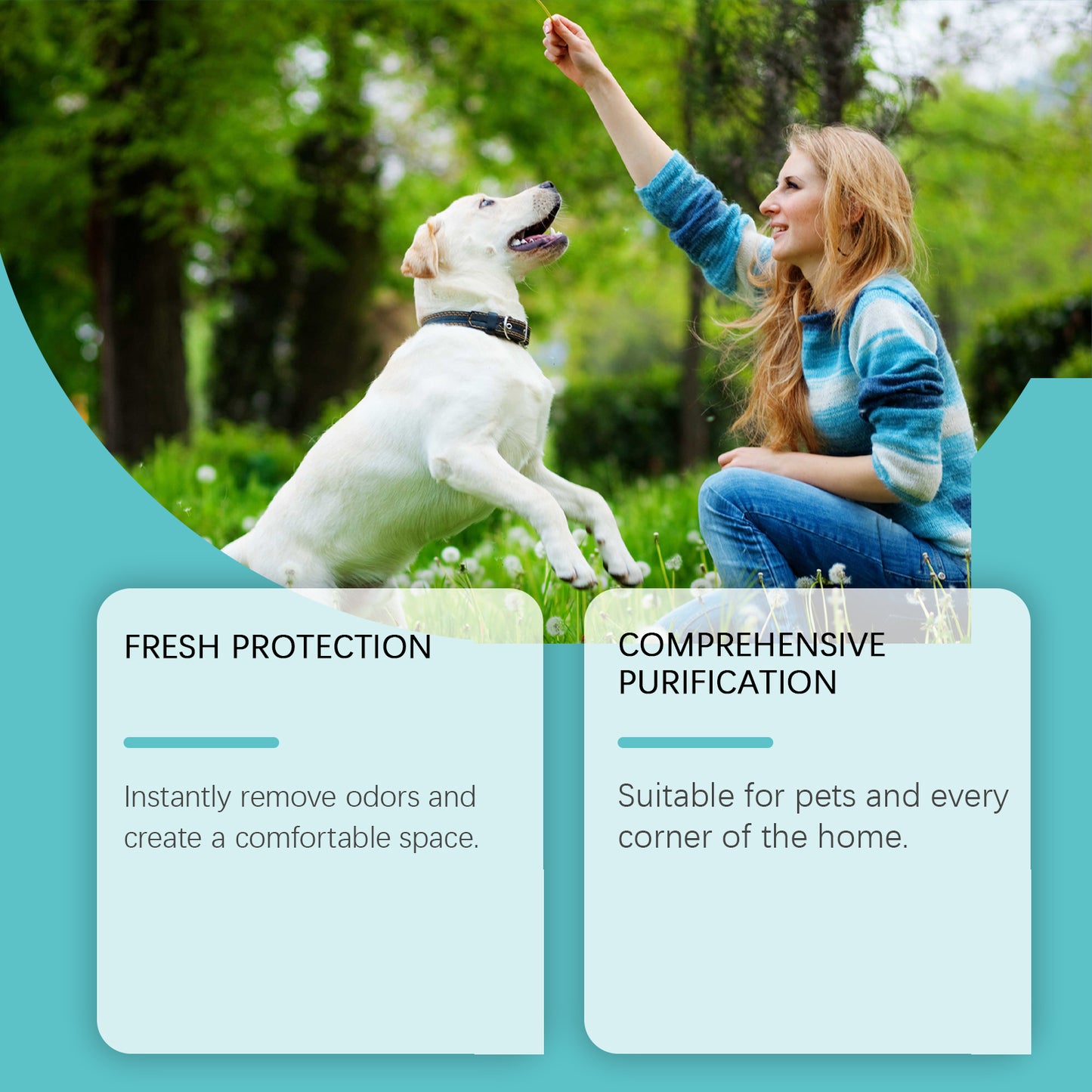 Pet Deodorant Spray - Gentle Odor Eliminator for Dogs & Cats, 120ML