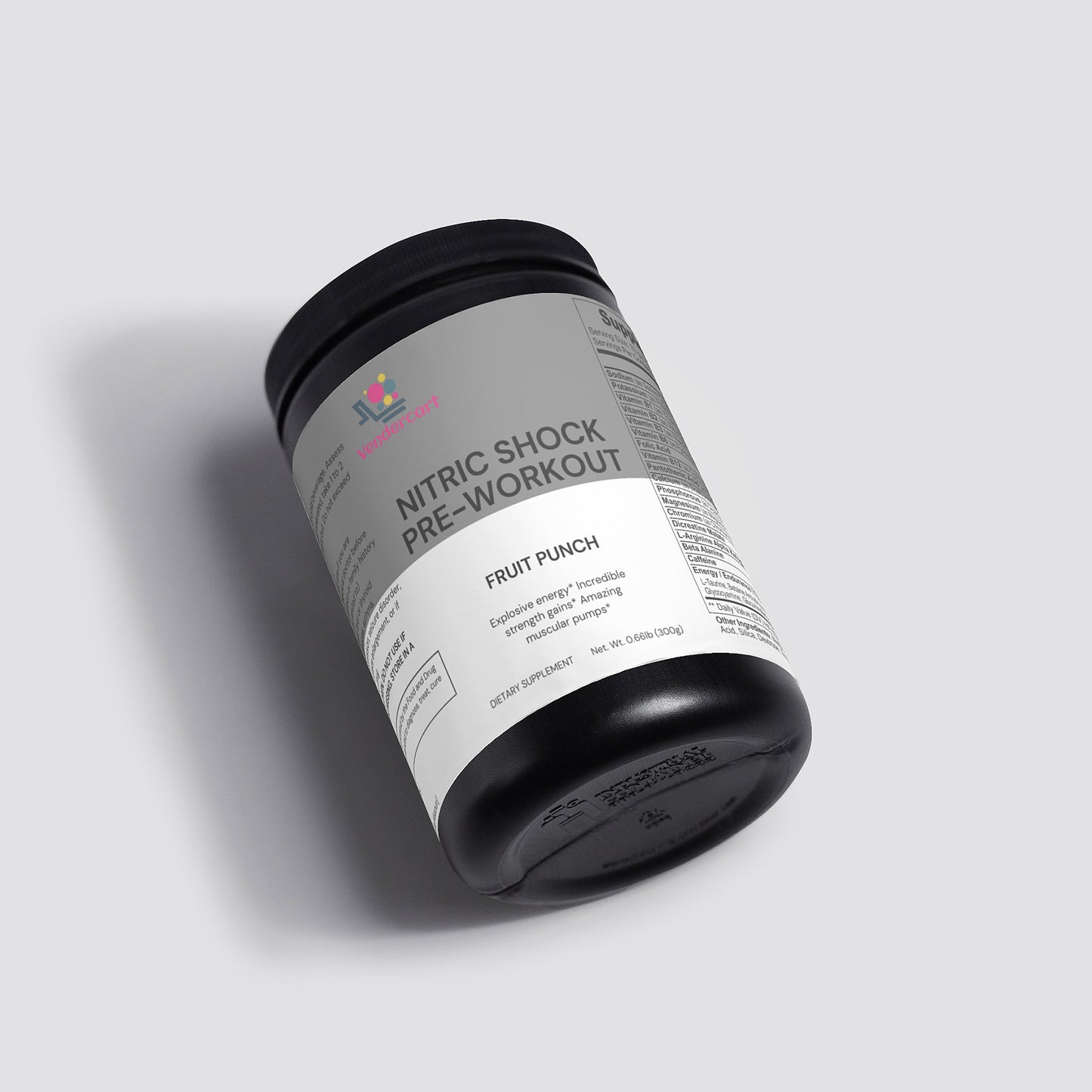 Nitric Shock Pre-Workout Powder: Strength, Energy & Focus Booster