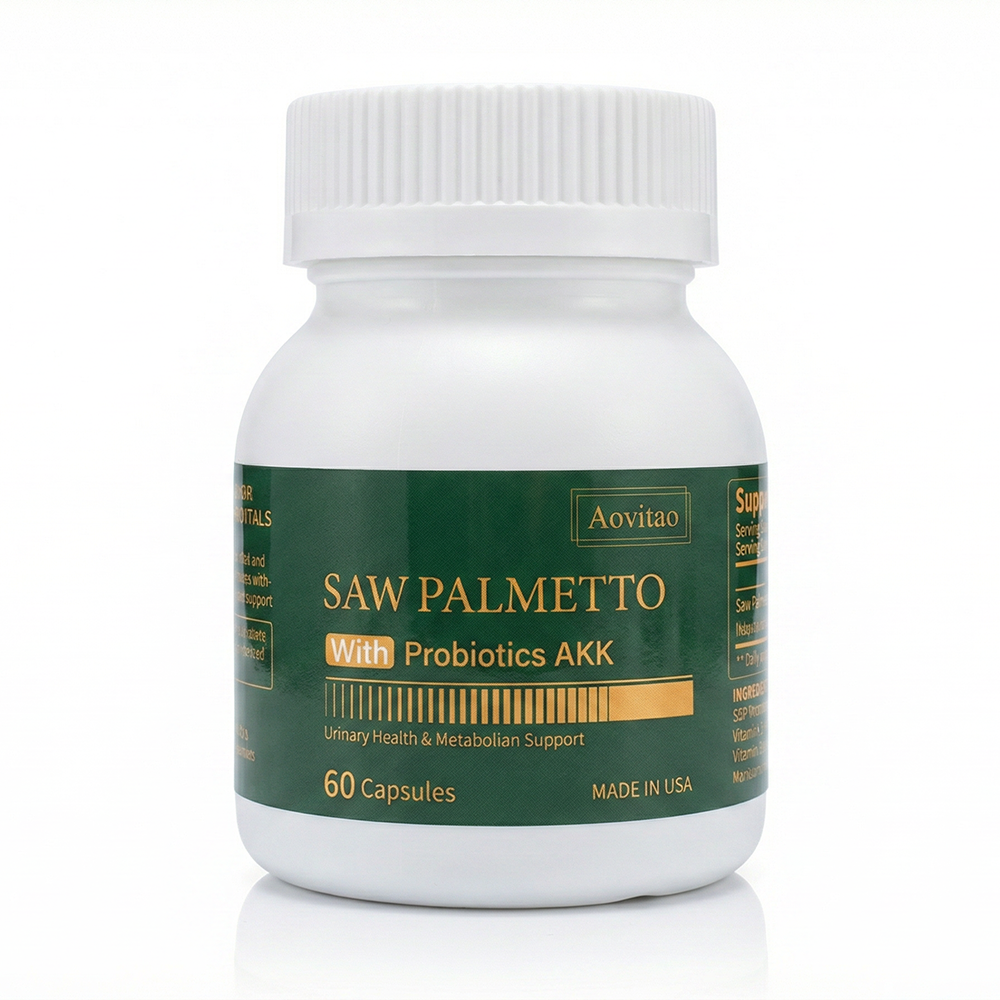 Saw Palmetto Extract & Probiotic Supplement - 60 Capsules for Daily Wellness