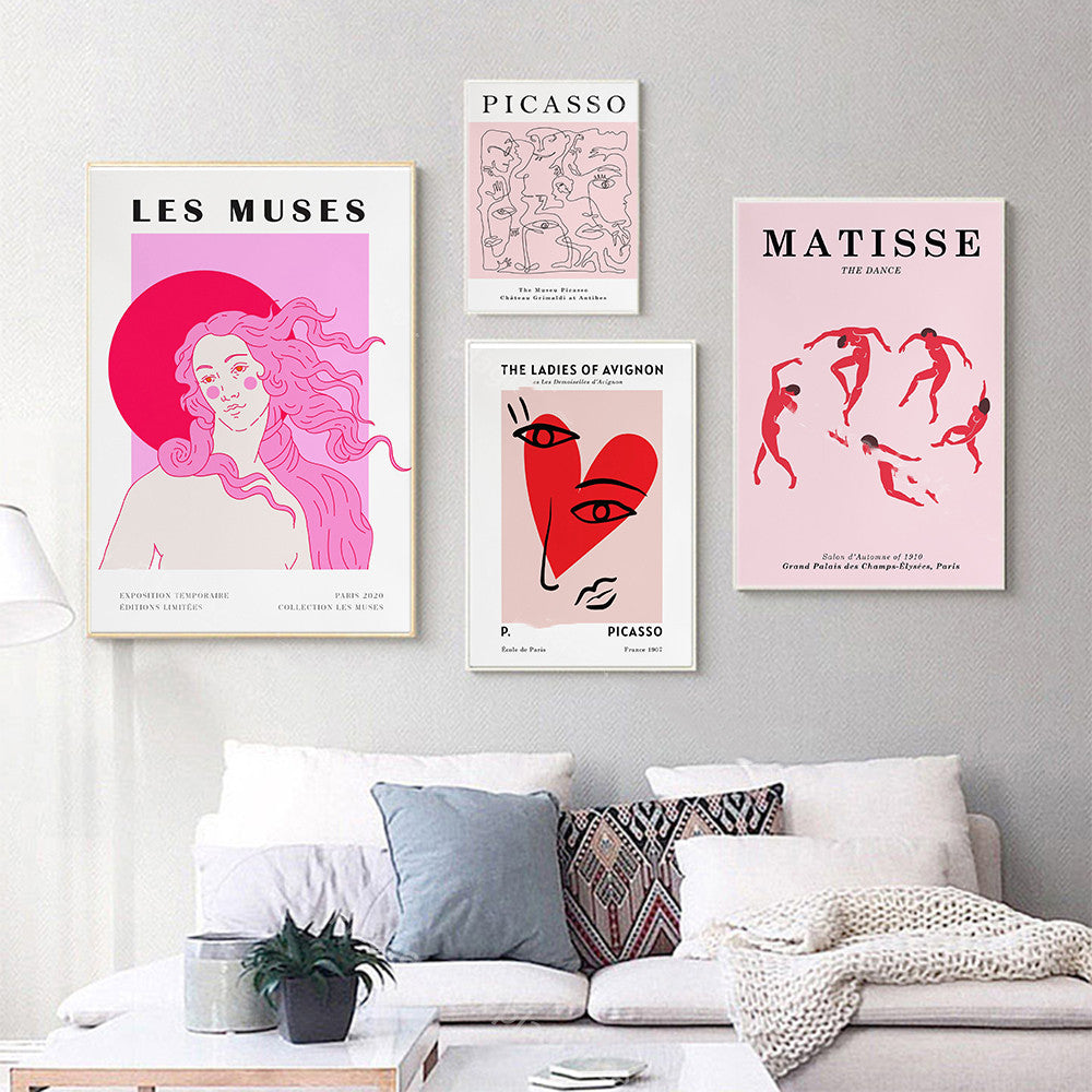 Abstract Canvas Wall Art - Matisse Venus Style Decorative Painting