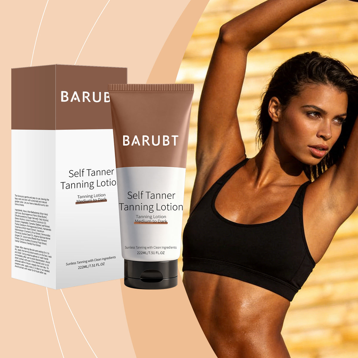 Self-Tanning Lotion Deep Brown 222ml