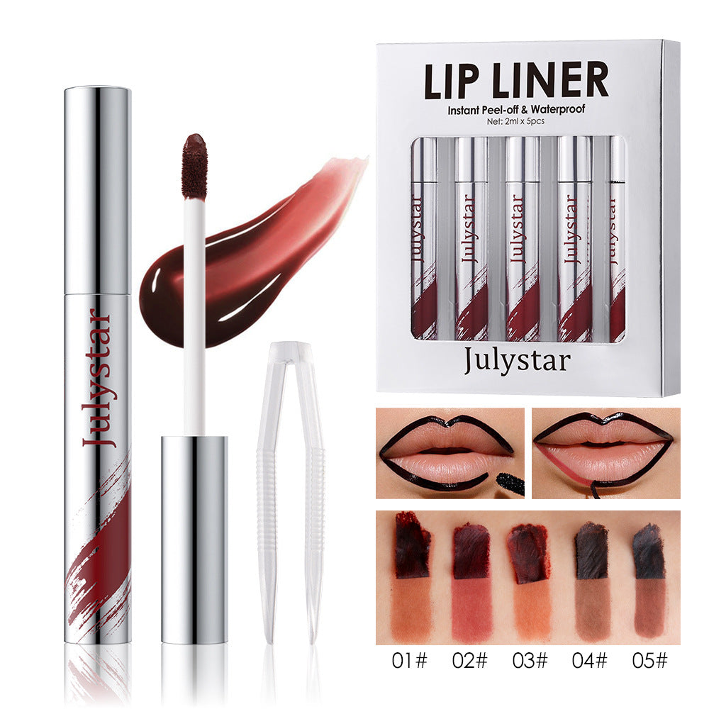 Matte Peel-Off Lip Stain - Long-Lasting Waterproof Lip Color