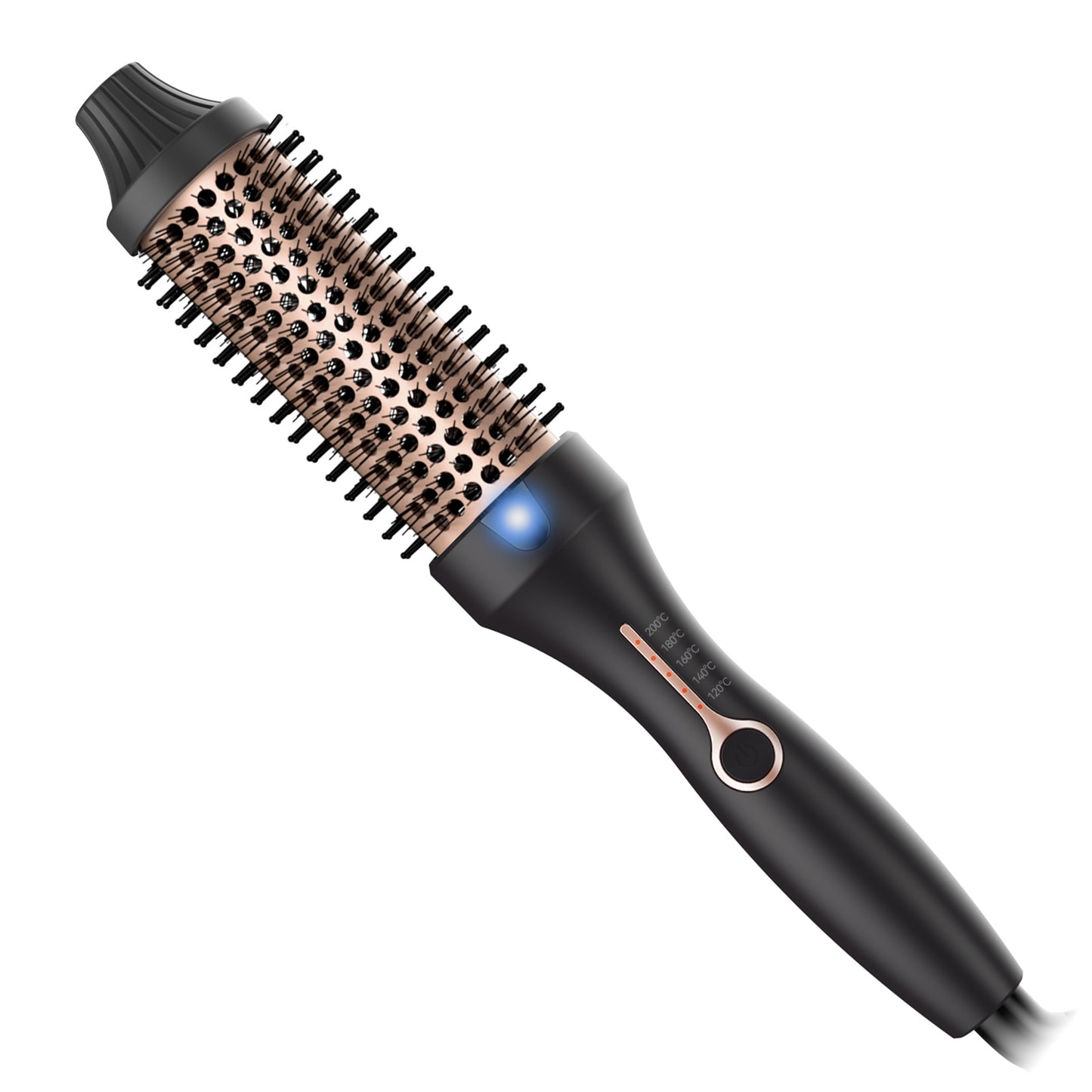 3-in-1 Hot Air Styling Brush - 38mm Ceramic Thermal Curling & Straightener