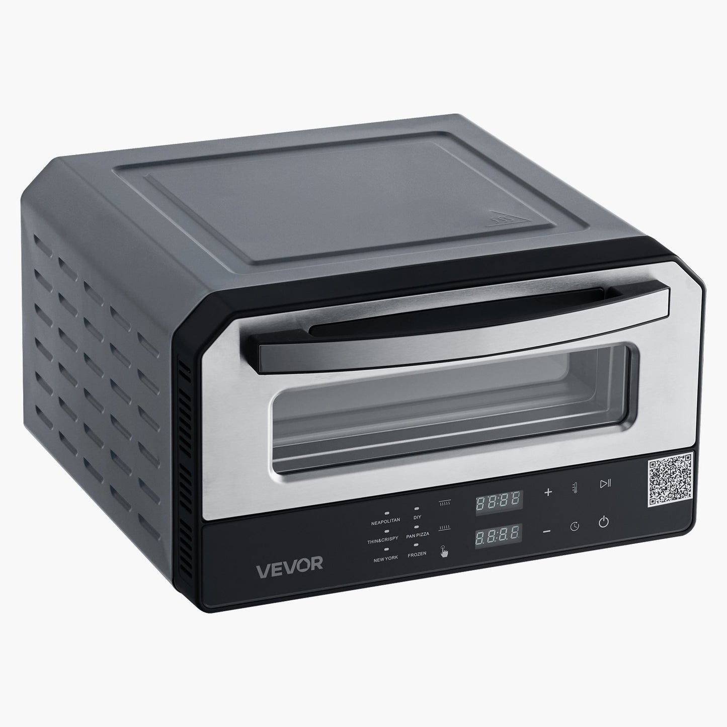 Electric Pizza Oven 12 Inch with Pizza Stone & Adjustable Heat - MultiColor