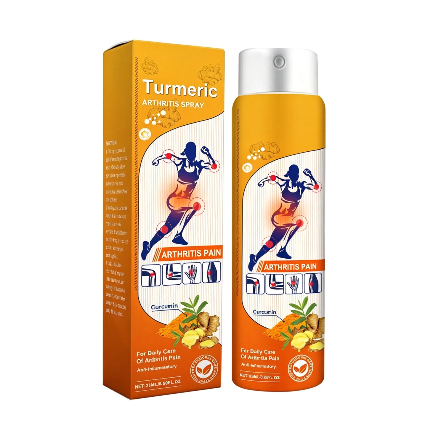 Turmeric Joint Pain Relief Spray - Natural Anti-Inflammatory Mist, 20ml