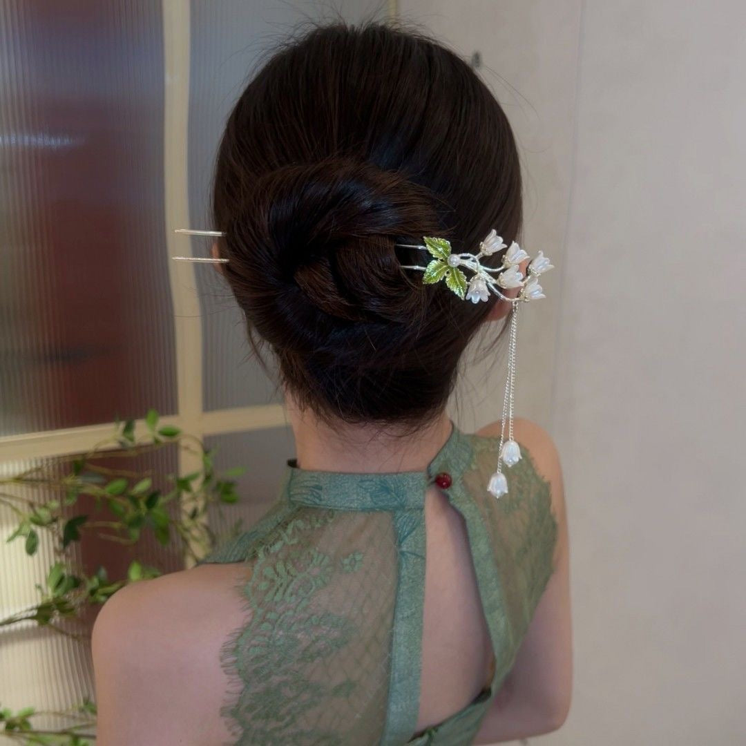 Women's Leaf Hairpin Copper Alloy Mori Style