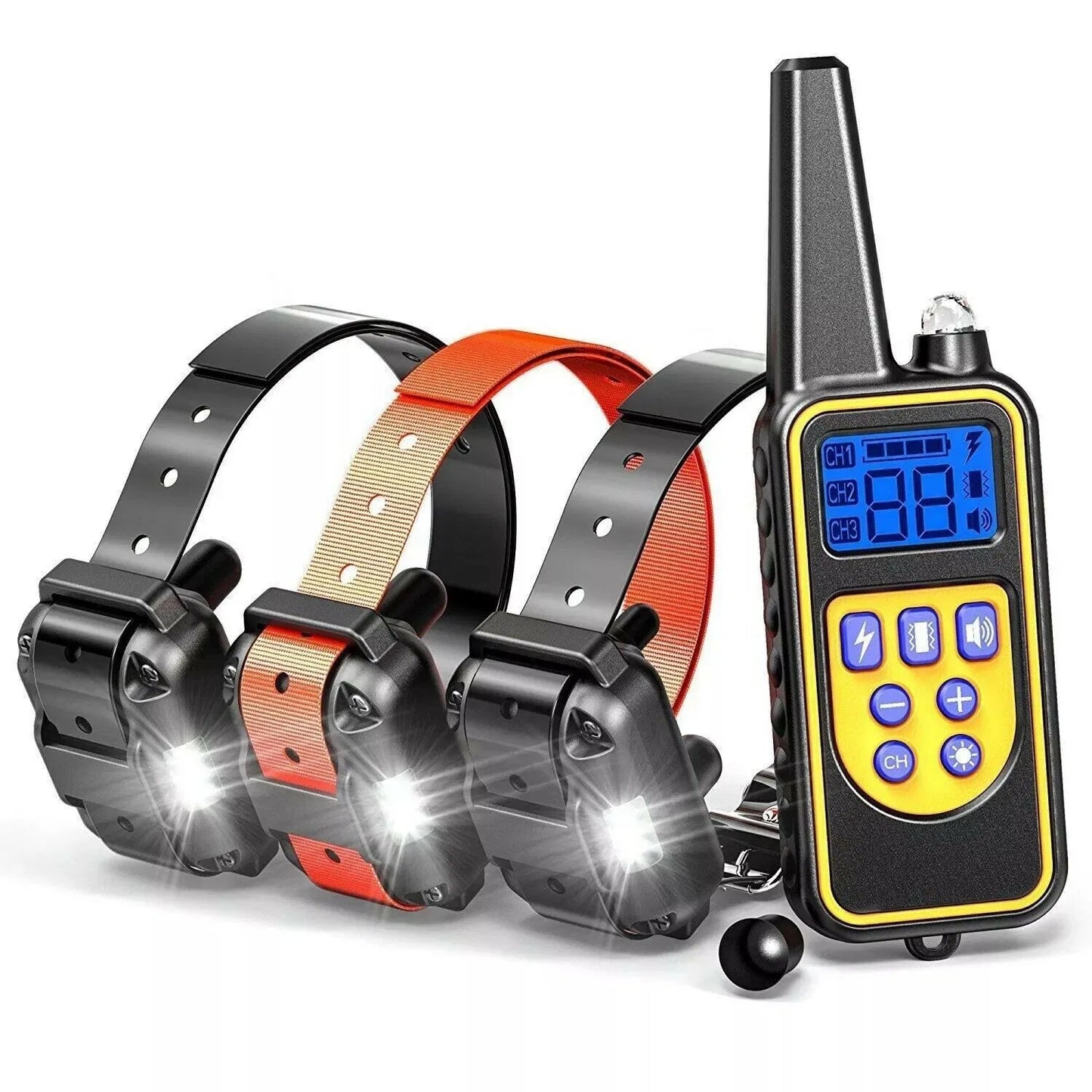 Dog Training Collar with Remote Shock and Waterproof PET Trainer - Rechargeable, US Standard