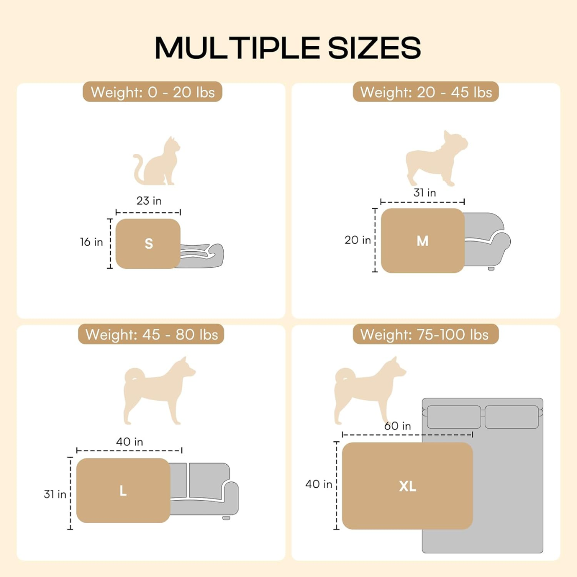 Premium Soft Fluffy Fleece Dog & Cat Blanket Set - Multicolor, 3-Pack