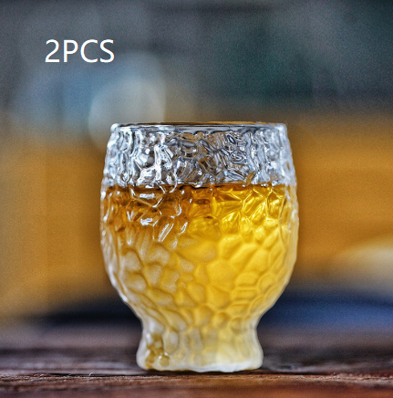 Japanese Frosted Glass Cup - Heat-Resistant Drinkware for Kitchen & Bar