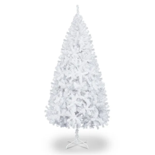 6 FT White Artificial Christmas Tree with 800 Branch Tips