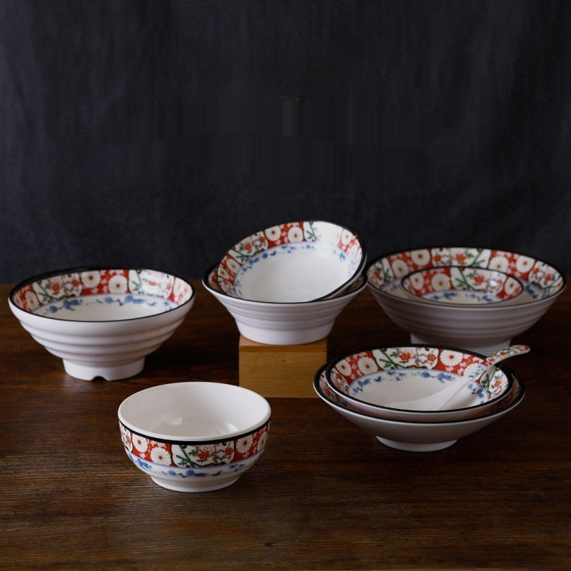 Japanese Cow-Shaped Porcelain Bowl Set for Kitchen & Dining