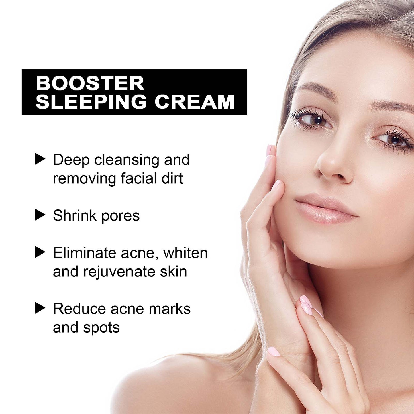 Booster Sleeping Face Mask - Hydrating, Brightening & Pore Refining Cream