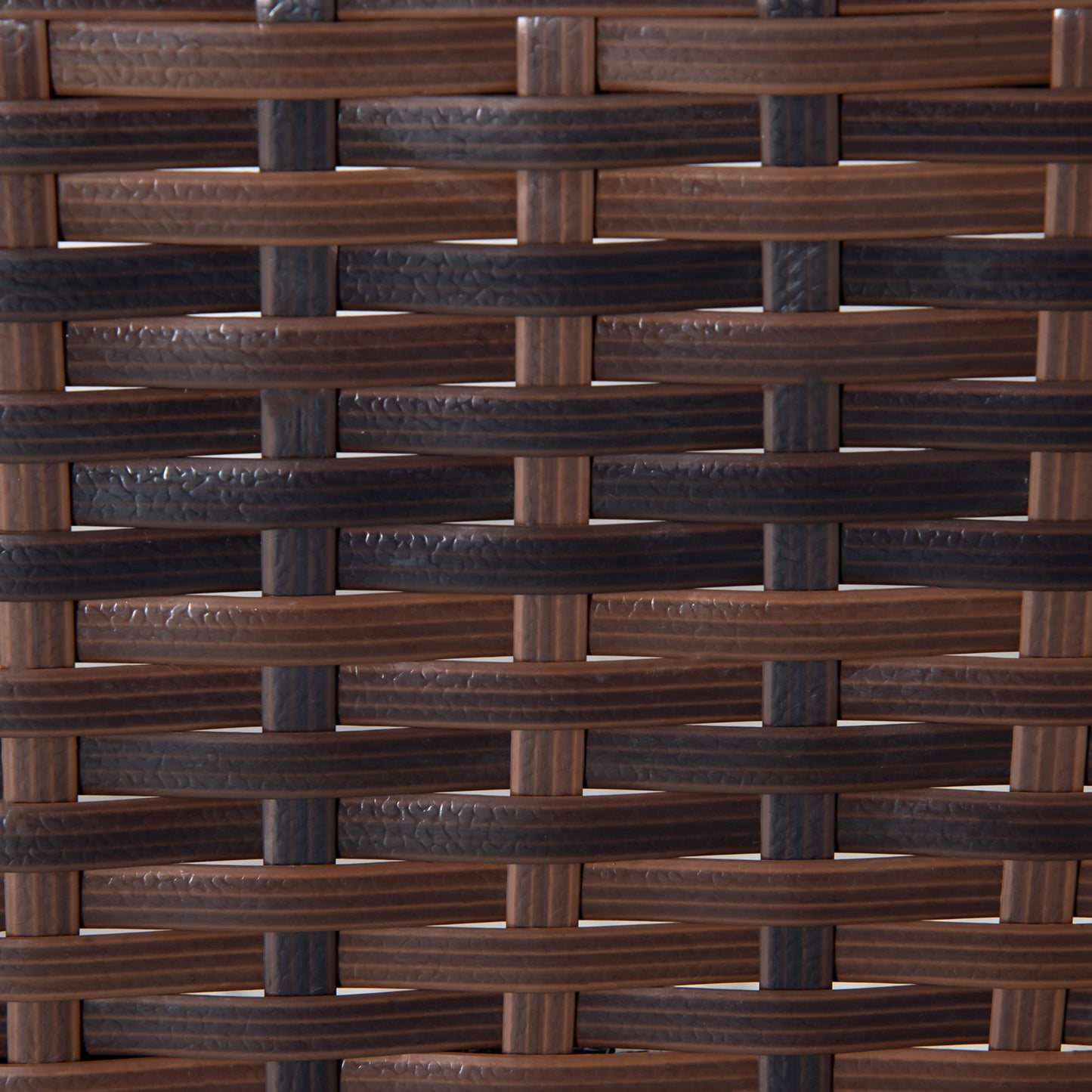 Rattan Porch Rocker with Plush Cushion - Light Gray