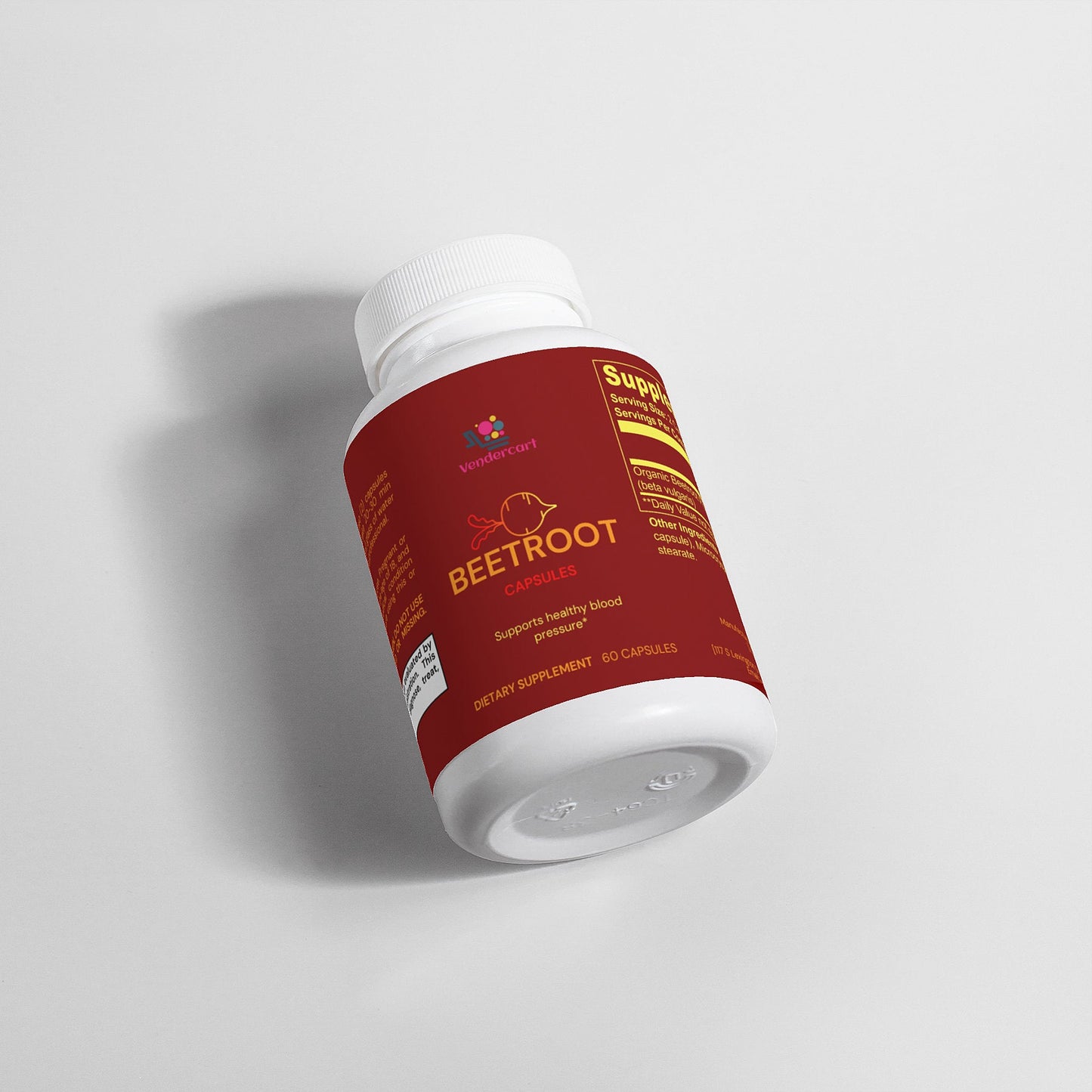 Organic Beetroot Powder Capsules for Heart Health & Athletic Performance