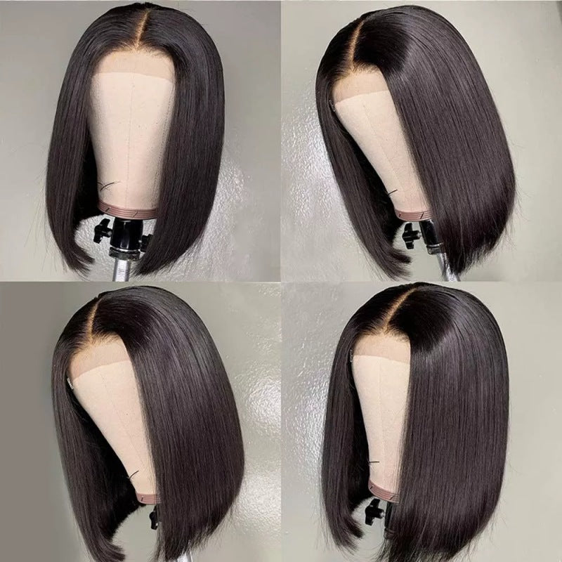 Real Lace Human Hair Wig - Natural Style, Multiple Sizes & Densities