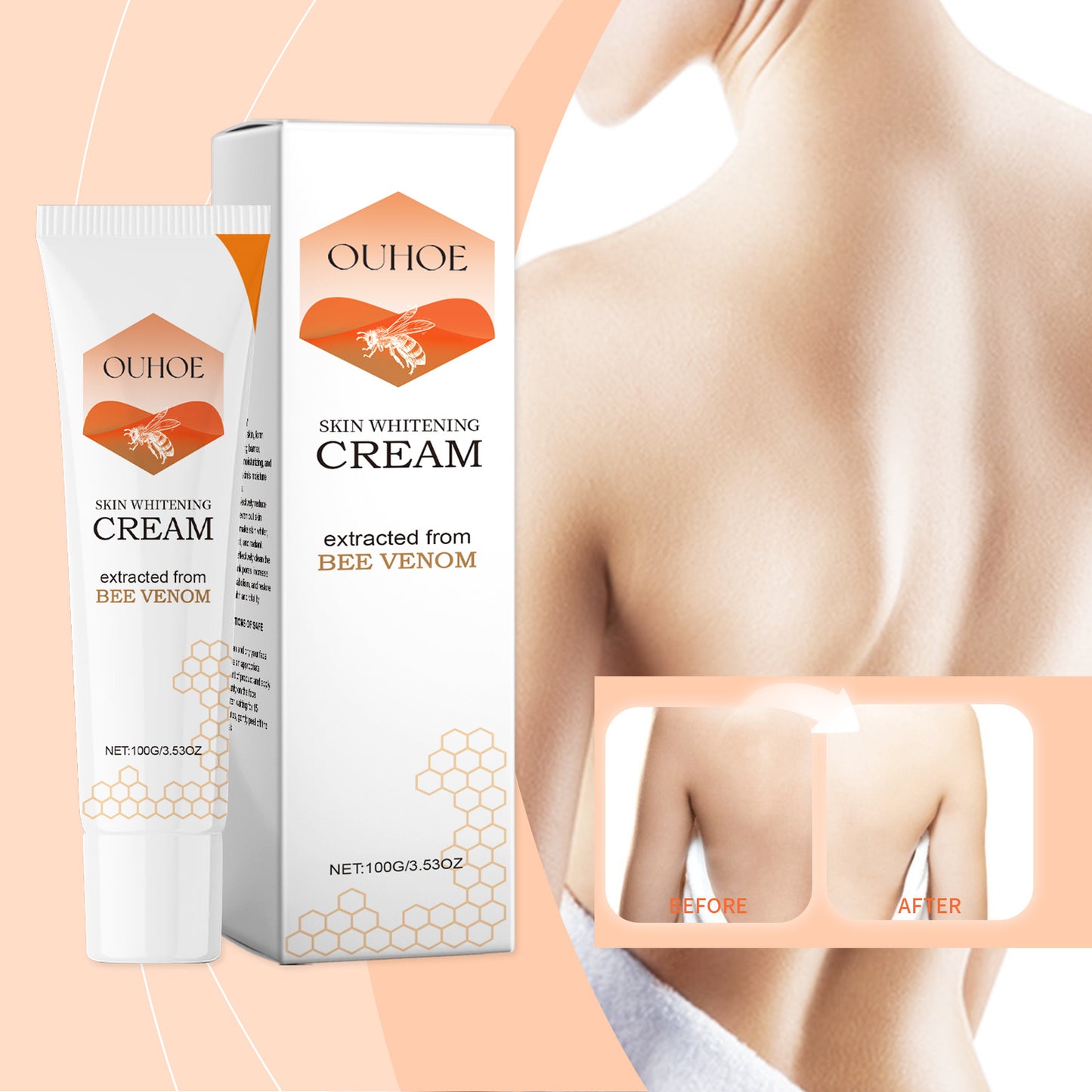Brightening Body Cream with Collagen & Vitamin C - Moisturizing Skin Care