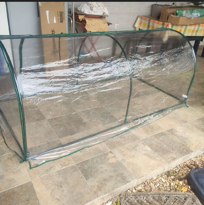 Portable Tunnel Greenhouse for Outdoor Garden - Dark Green