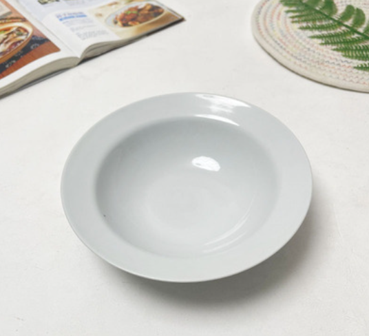 8-Inch Ceramic Plate Set for Kitchen Storage - Multiple Styles