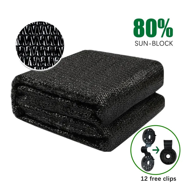 10x16 Ft. Shade Cloth - UV Resistant Sunblock for Greenhouse & Patio