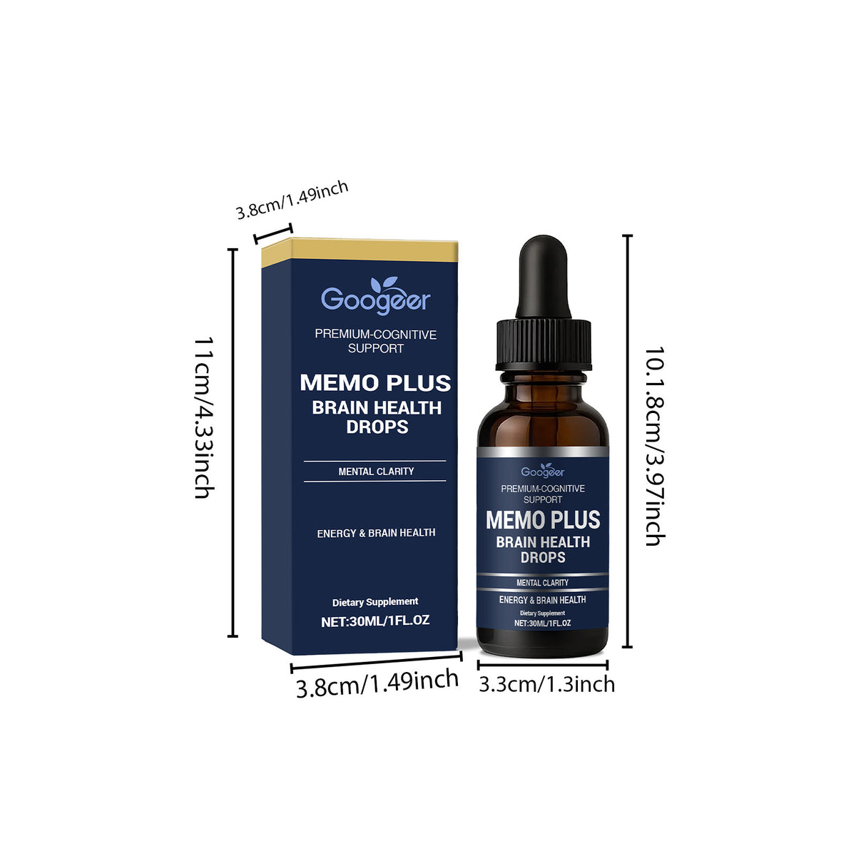 Brain Health Drops - 30ml Cognitive Support Supplement
