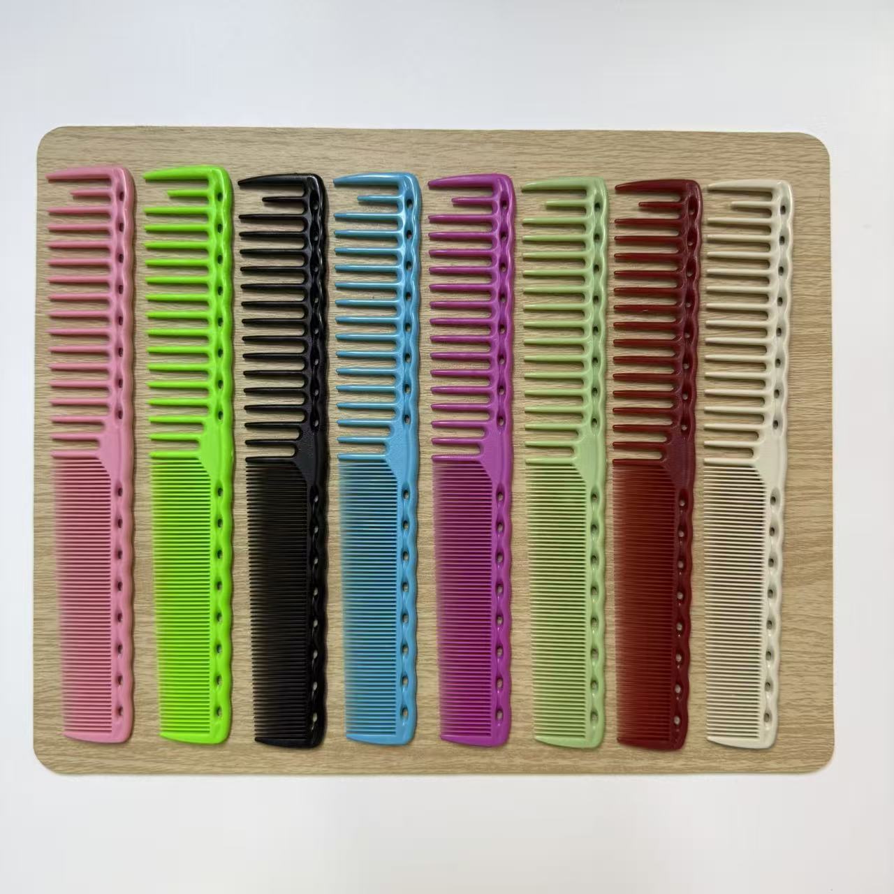 Double-Ended Hair Comb with Fine & Coarse Teeth - Multiple Colors