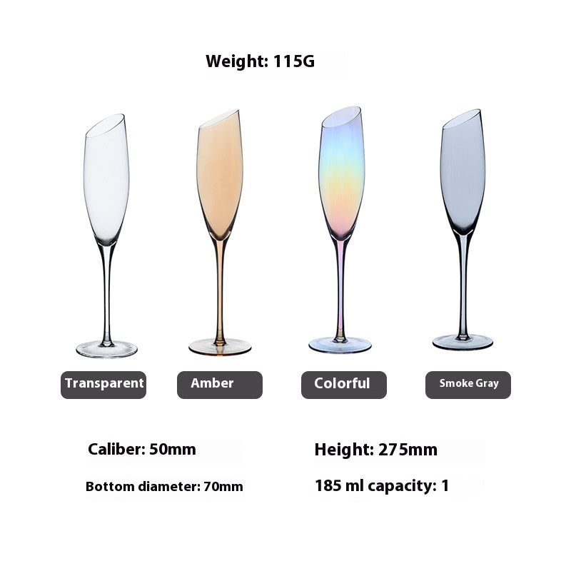 Beveled Crystal Wine Glass Set - Red, Champagne & Big Belly Styles
