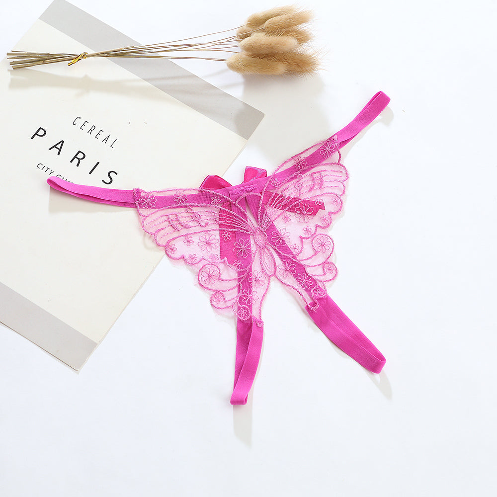 Women’s Embroidered Butterfly Panties - Comfortable Lingerie Set for Ladies