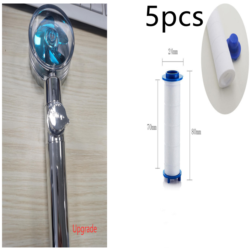 High Pressure Turbo Shower Head with Water Saving Feature & 360° Fan Extension