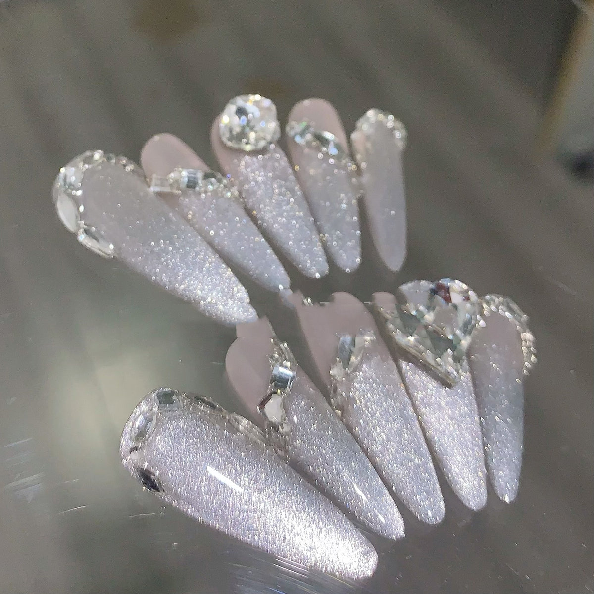 High-End Handmade Nail Art Stickers & Decals - Water Drop Design, Multiple Sizes