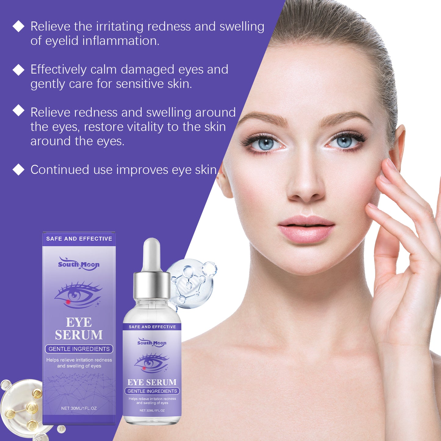 Eye Soothing Serum - Moisturizing & Revitalizing Eye Care Treatment - 30ml