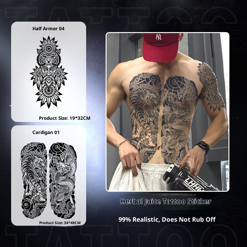 Temporary Tattoo Sticker - Water Transfer, Multiple Patterns