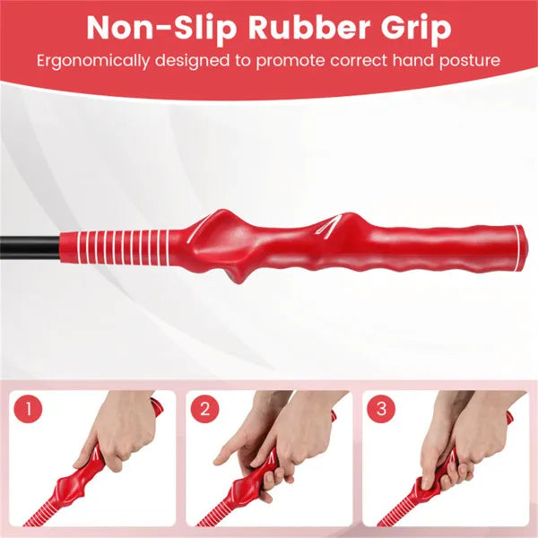 Golf Swing Stick - Portable Fiberglass Training Tool for Grip & Accuracy