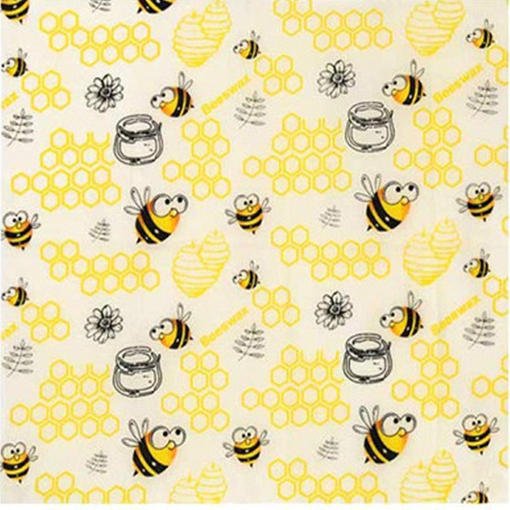 Reusable Organic Cotton Beeswax Food Wraps - Eco-Friendly Kitchen Food Storage