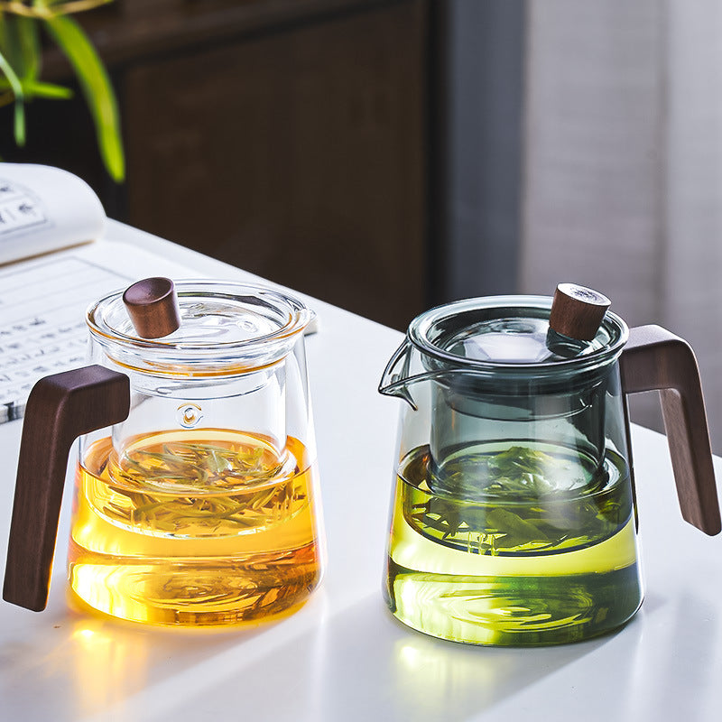 High Temperature Resistant Glass Teapot Set for Tea Brewing - 520ml