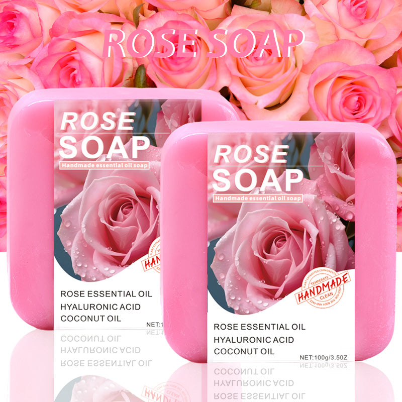 Rose Essential Oil Soap 100g Natural Body Care for Sensitive Skin