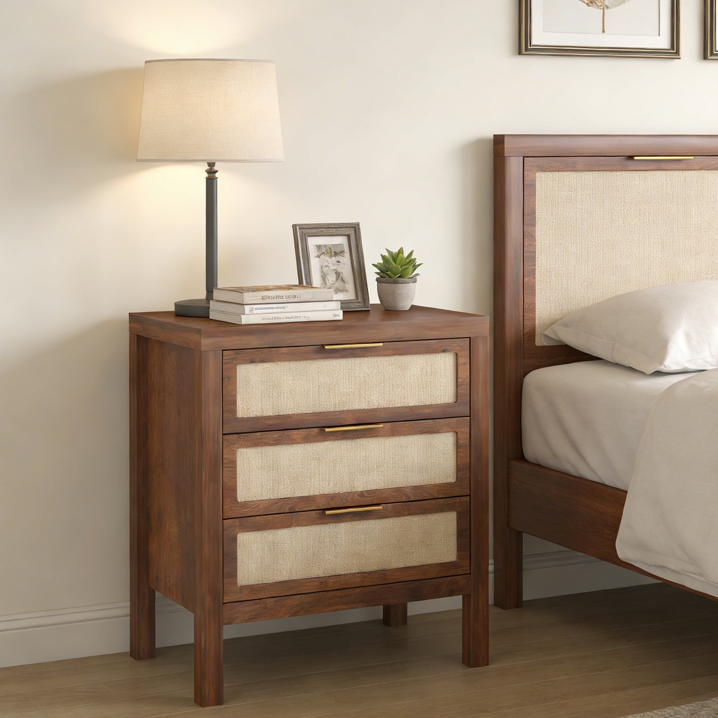 Bedside Table Chest Of Drawers Large Capacity Storage Drawer Design