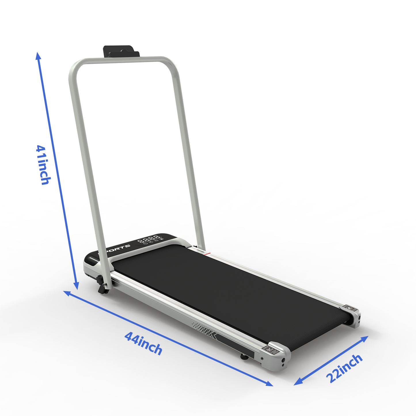 3 in 1 Foldable Under Desk Treadmill with Incline & LED Display