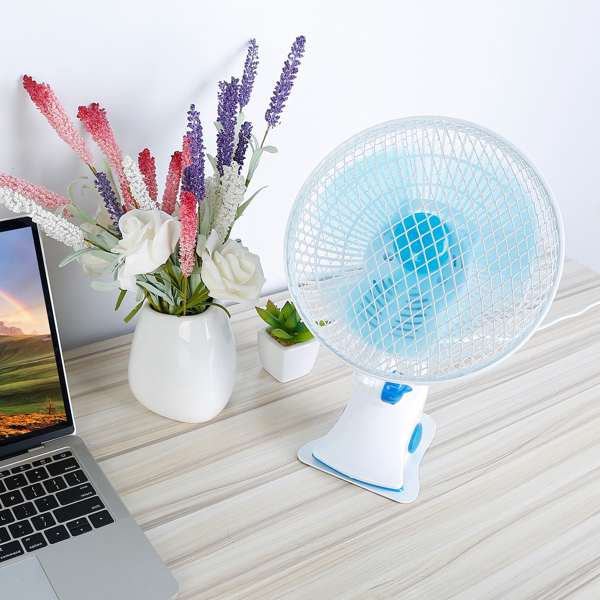 3-in-1 Clip-On Fan - Quiet Mini Desk Fan with Oscillation & 2 Speeds