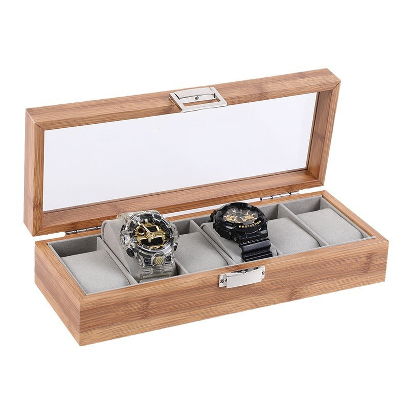 Wooden Watch Storage Display Box Multiple Sizes Home Organization
