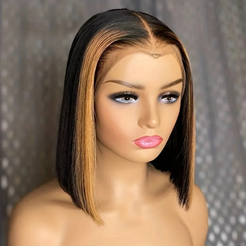 Women's Personalized Lace Straight Wig - Human Hair, Multiple Lengths