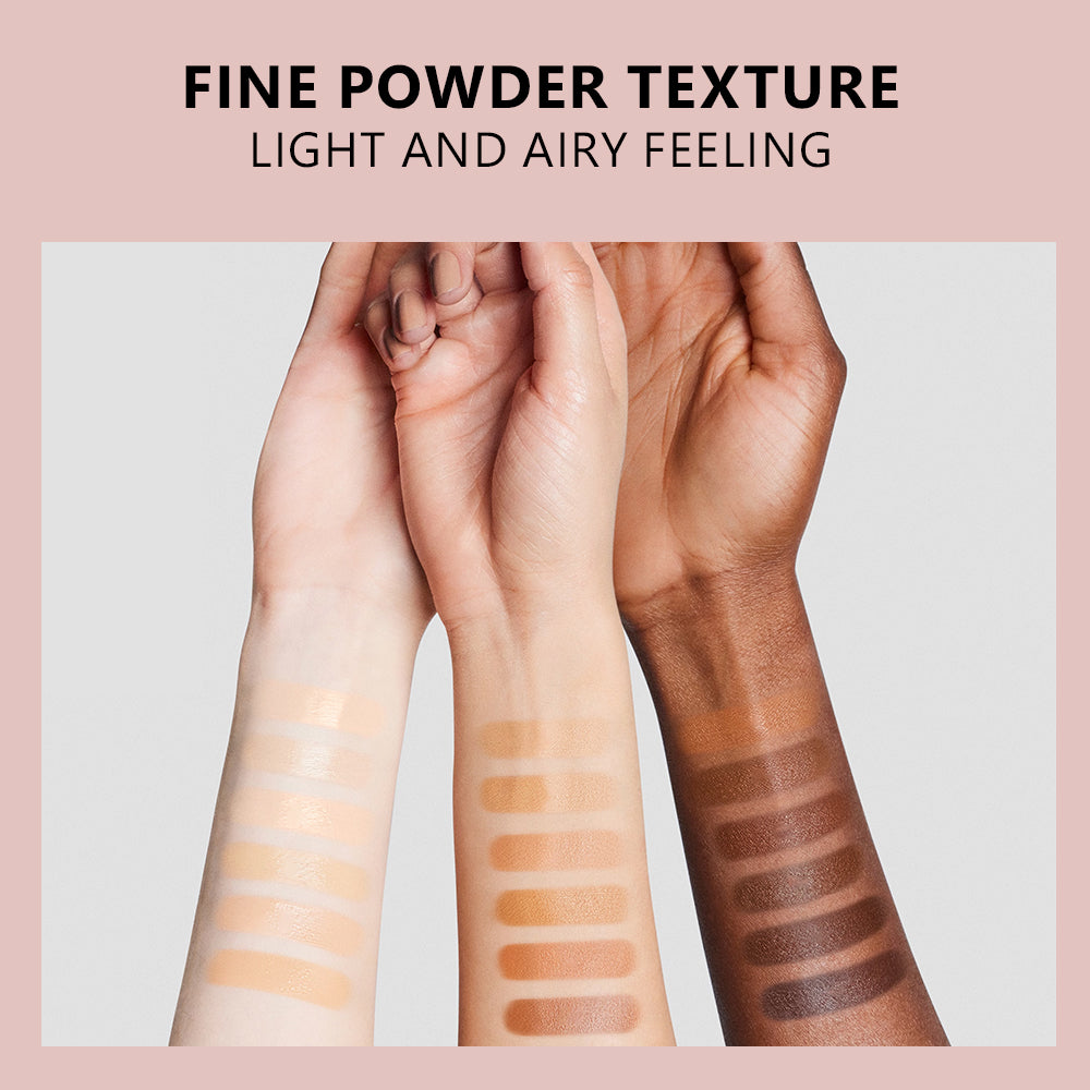 Long-Lasting Matte Concealer Setting Powder with Highlighter - Waterproof Oil Control Face Powder, 8g